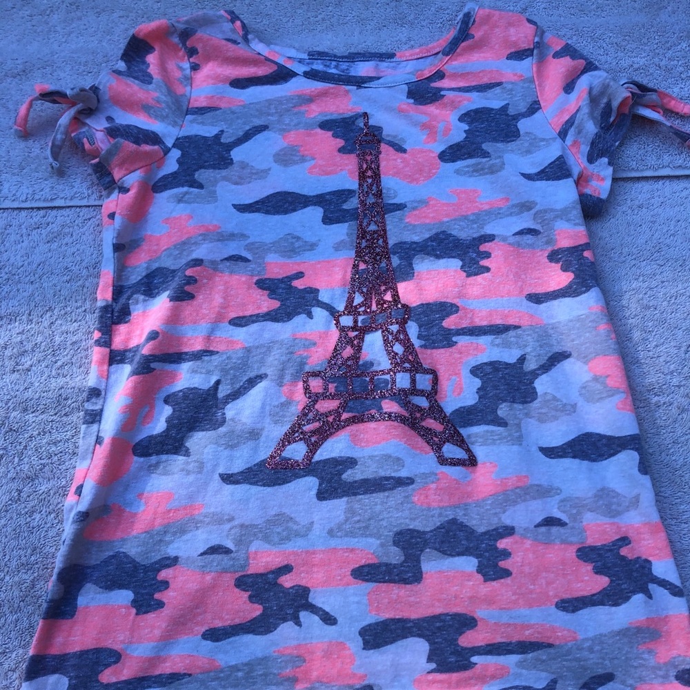Girls Justice brand size 10 multi colored shirt